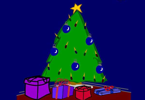 Musical Christmas Tree holiday card