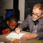 Chuck Jones and David Cook at Animation Lab in DC