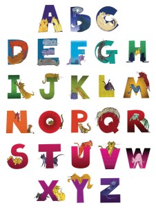 Alphabet Cats Poster